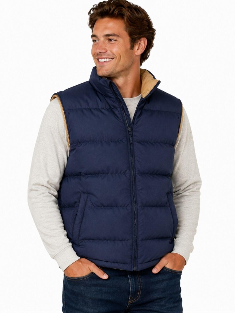 Weatherproof Vintage Men's Navy Blue Puffer Vest (SIZE:XL)